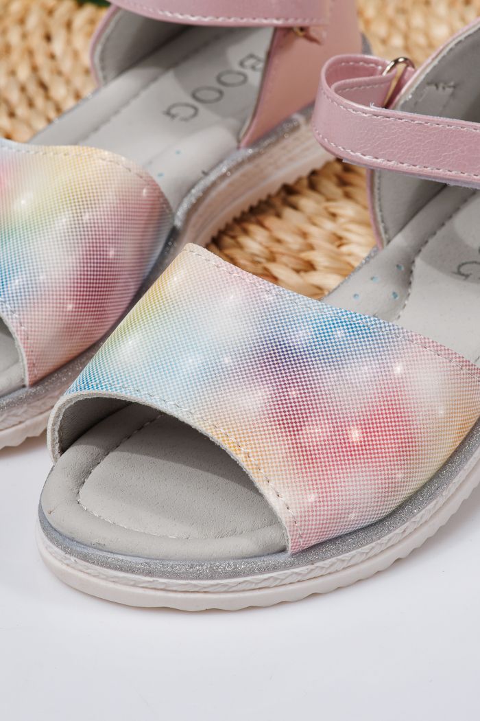 Sandale fete roz din piele ecologica Kaida2 #21727