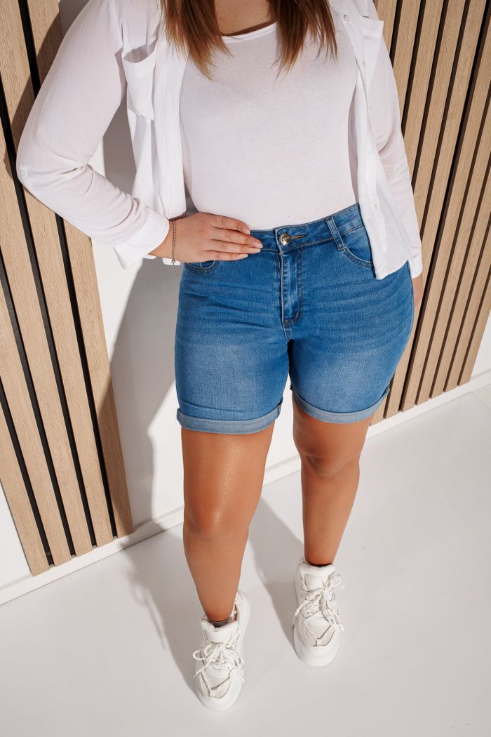 Blugi Scurti Batal Dama Annissa Albastri #A1144