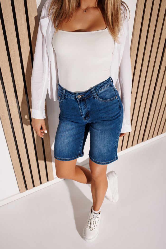 Blugi Scurti Dama Leila Albastri #A1149