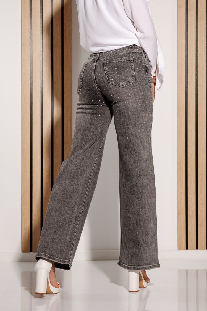Blugi Evazati Dama Monica Gri #A1162