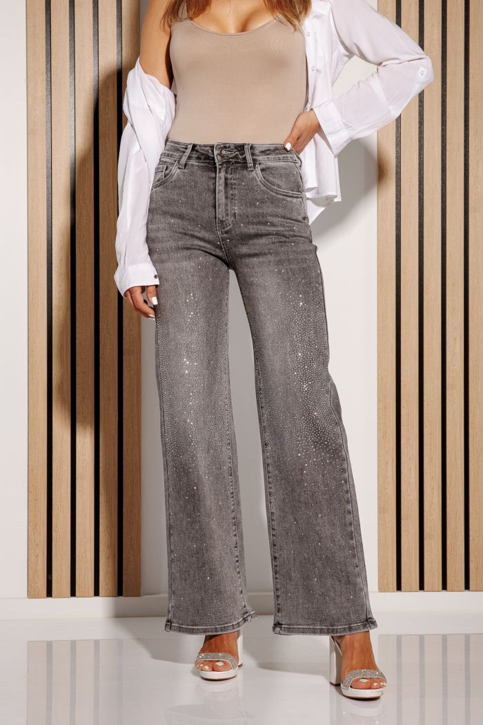 Blugi Evazati Dama Yolanda Gri #A1158