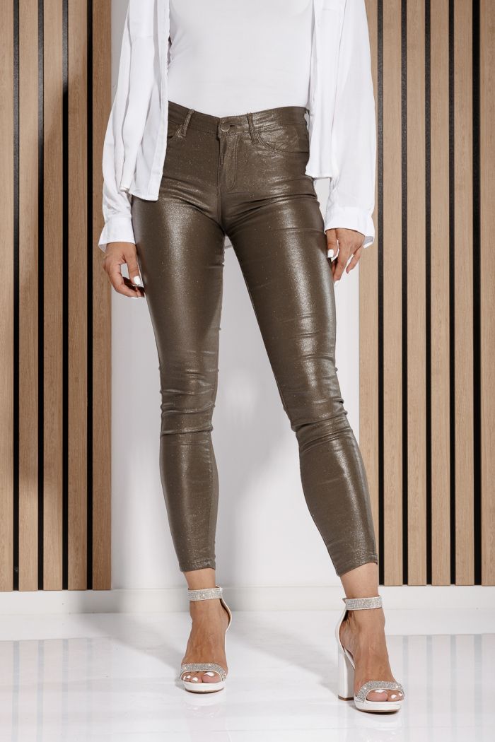 Pantaloni Cerati Vatuiti Dama Fatima Khaki #A663