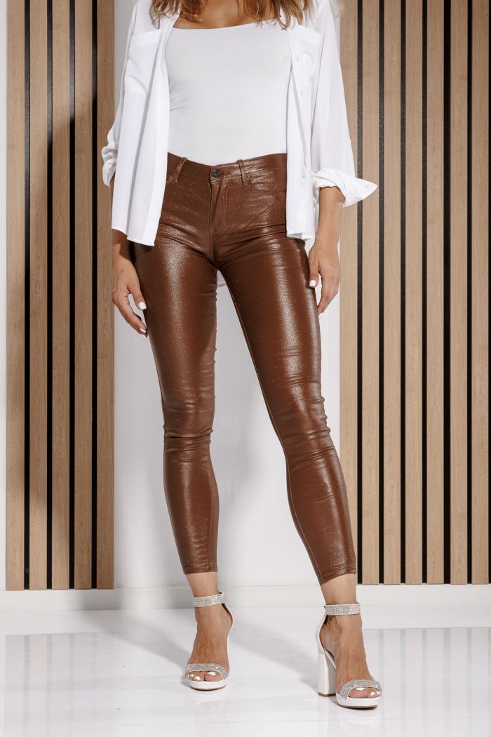 Pantaloni Cerati Vatuiti Dama Fatima Maro #A664
