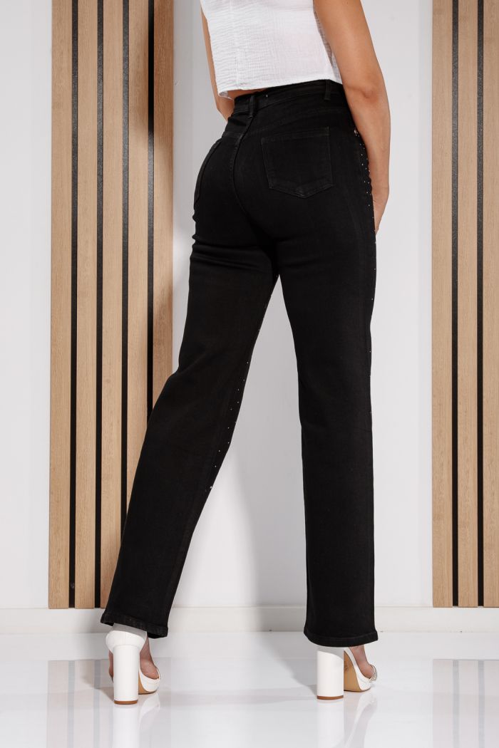 Blugi Wide Leg Dama Inara Negri #A1196