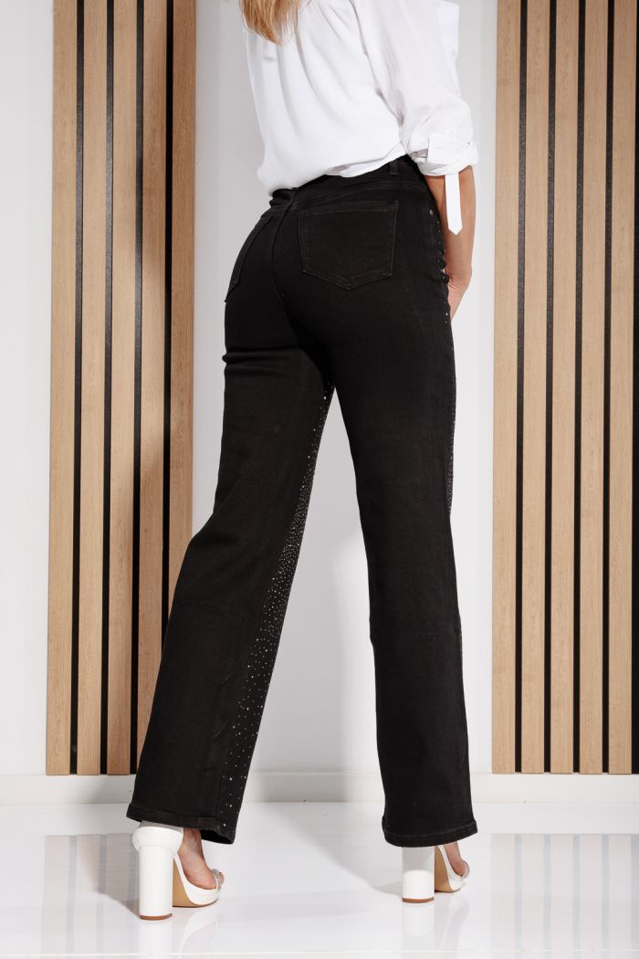Blugi Evazati Dama Athena Negri #A1177