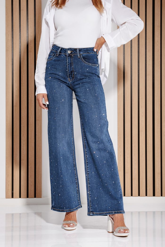 Blugi Evazati Dama Nina Albastri #A1170