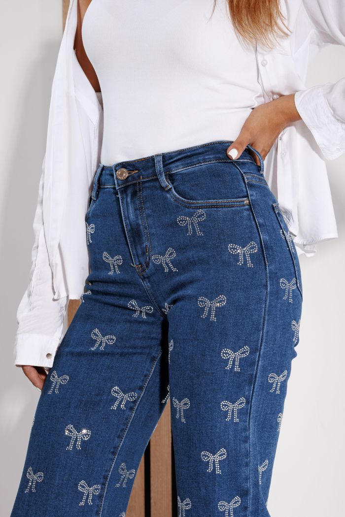 Blugi Evazati Dama Zoe Albastri #A1169