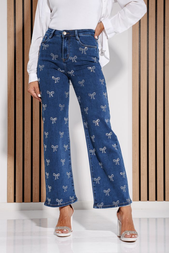 Blugi Evazati Dama Zoe Albastri #A1169