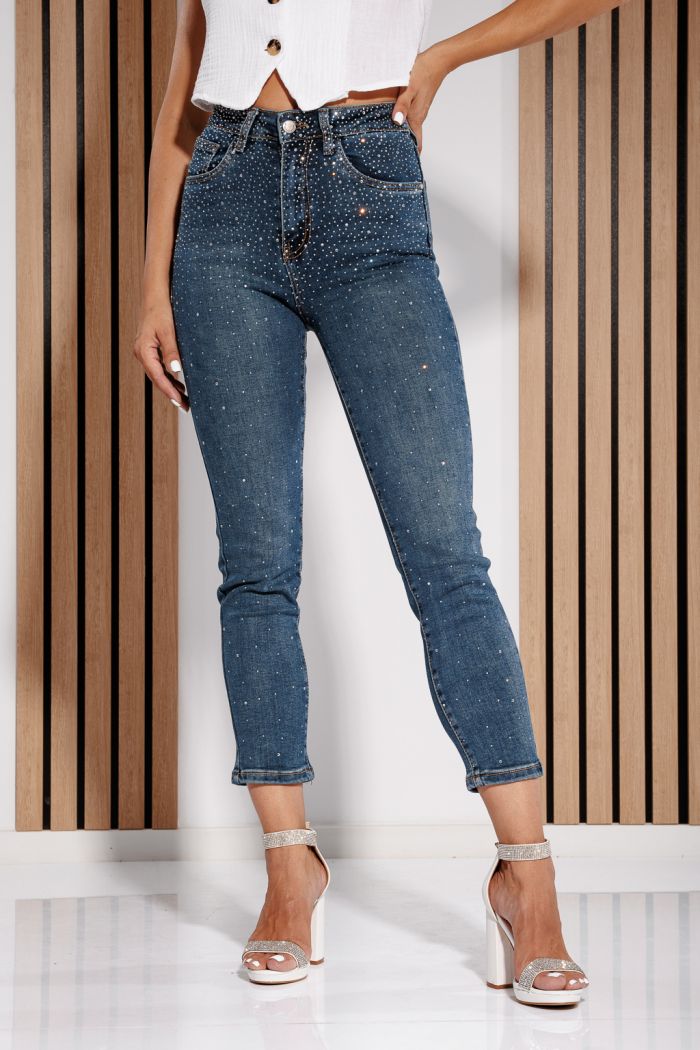 Blugi Skinny Dama Luna Albastri #A1173