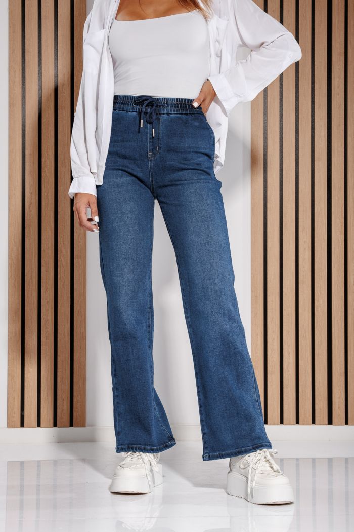Blugi Evazati Dama Isabella Albastri #A1183