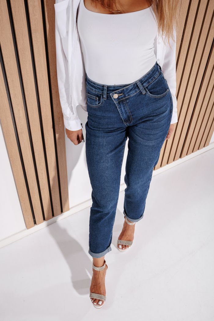 Blugi Baggy Fit Dama Naomi Albastri #A1188