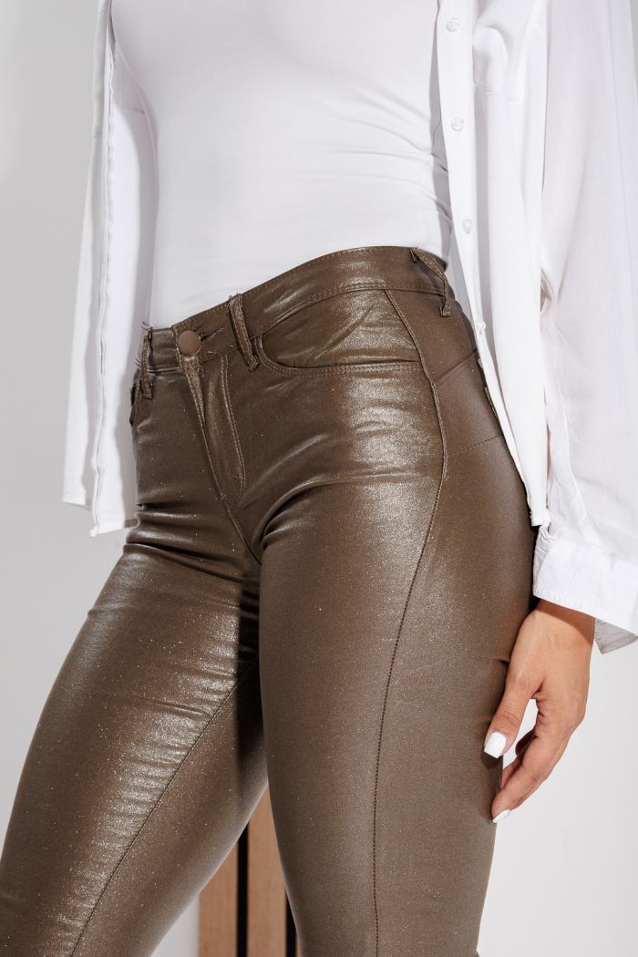 Pantaloni Cerati Vatuiti Dama Fatima Khaki #A663