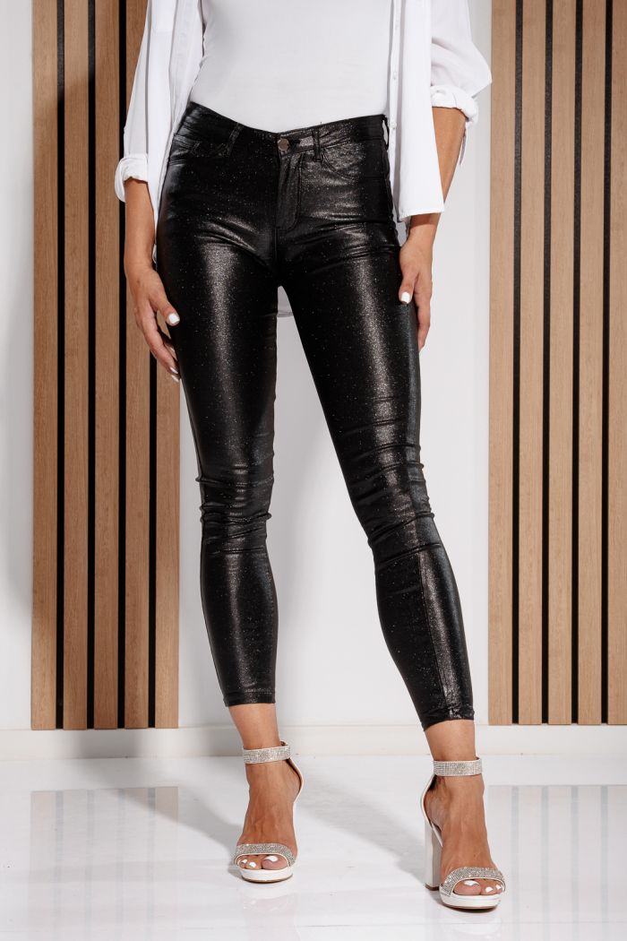 Pantaloni Cerati Vatuiti Dama Fatima Negri #A665