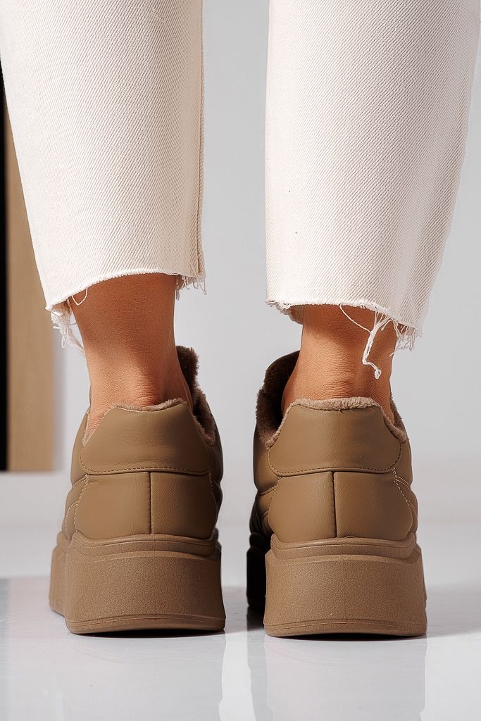 Adidasi dama imblaniti khaki din piele ecologica Giorgia #22508