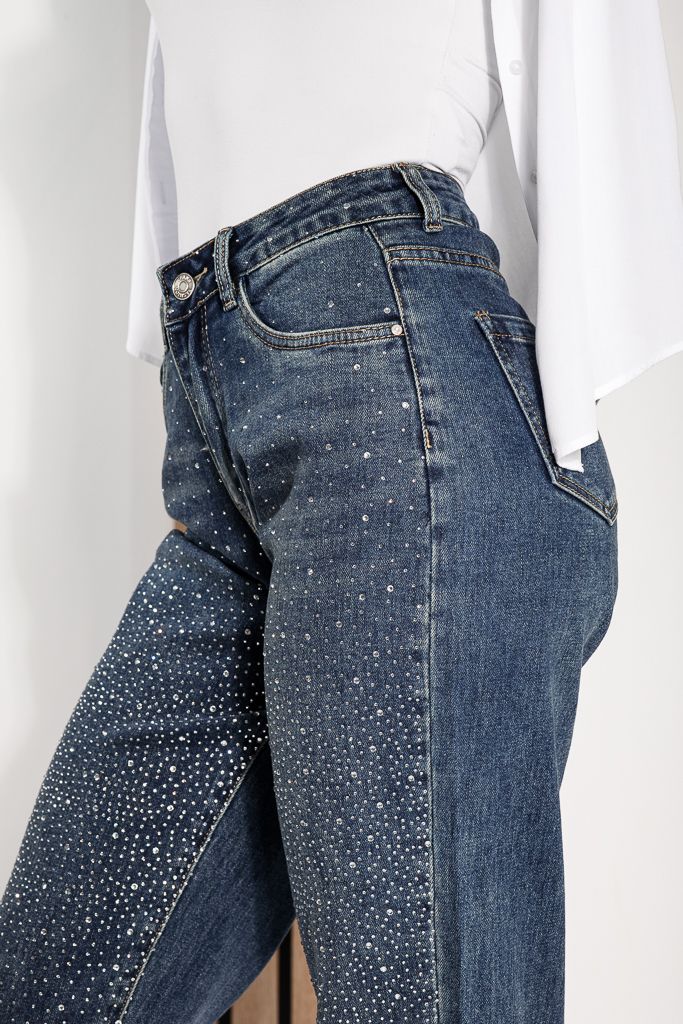 Blugi Baggy Fit Dama Francesca Albastri #A1208
