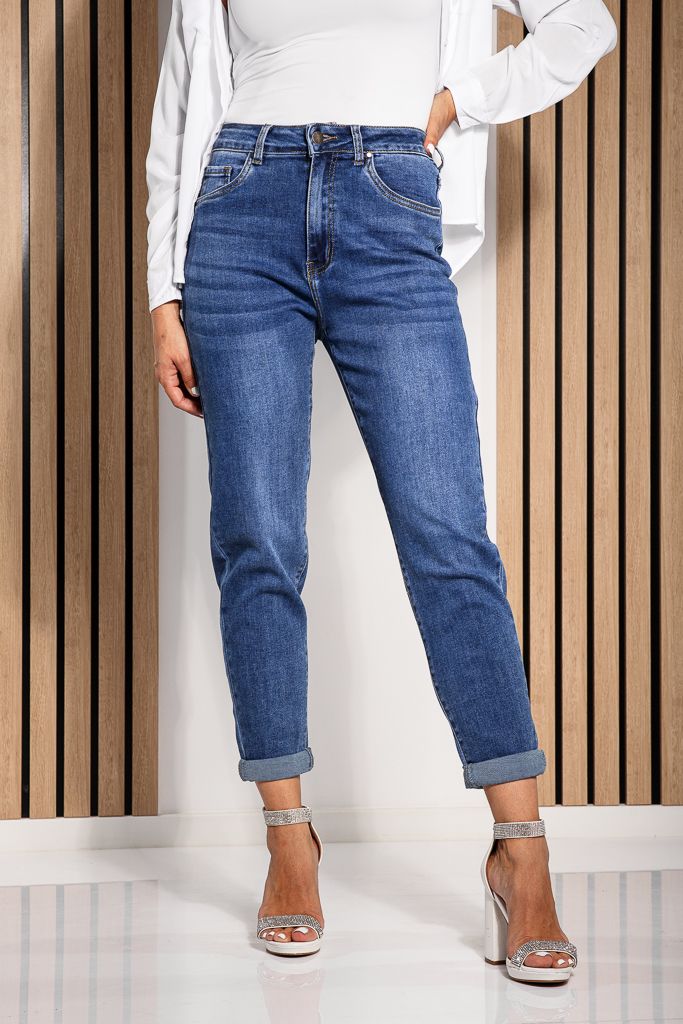 Blugi MomFit Dama Dalia Albastri #A1221