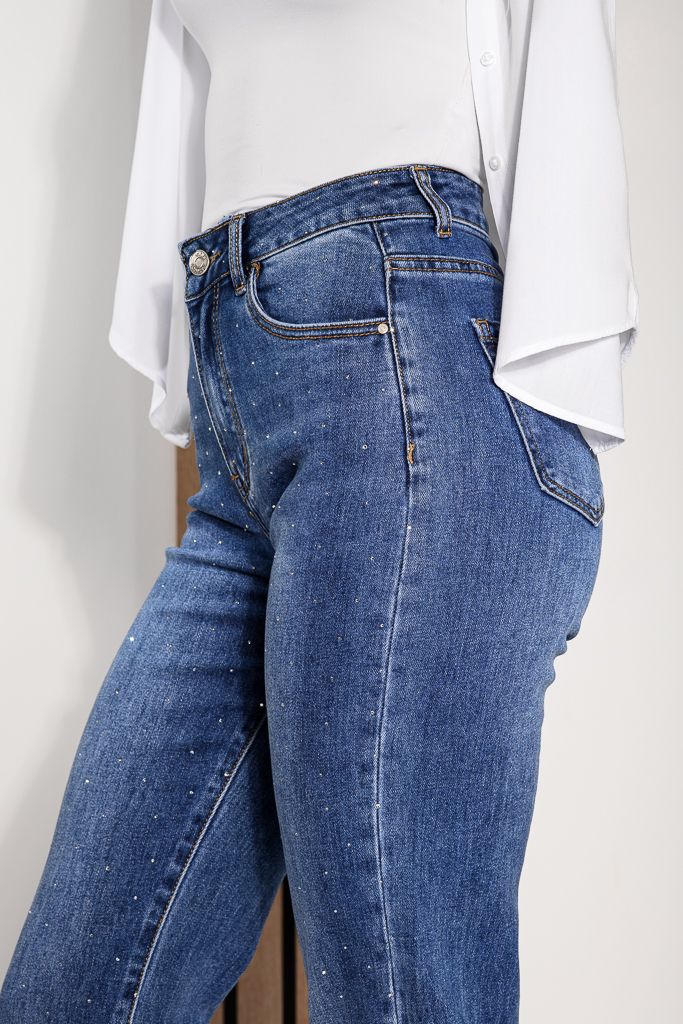 Blugi Baggy Fit Dama Glory Albastri #A1227