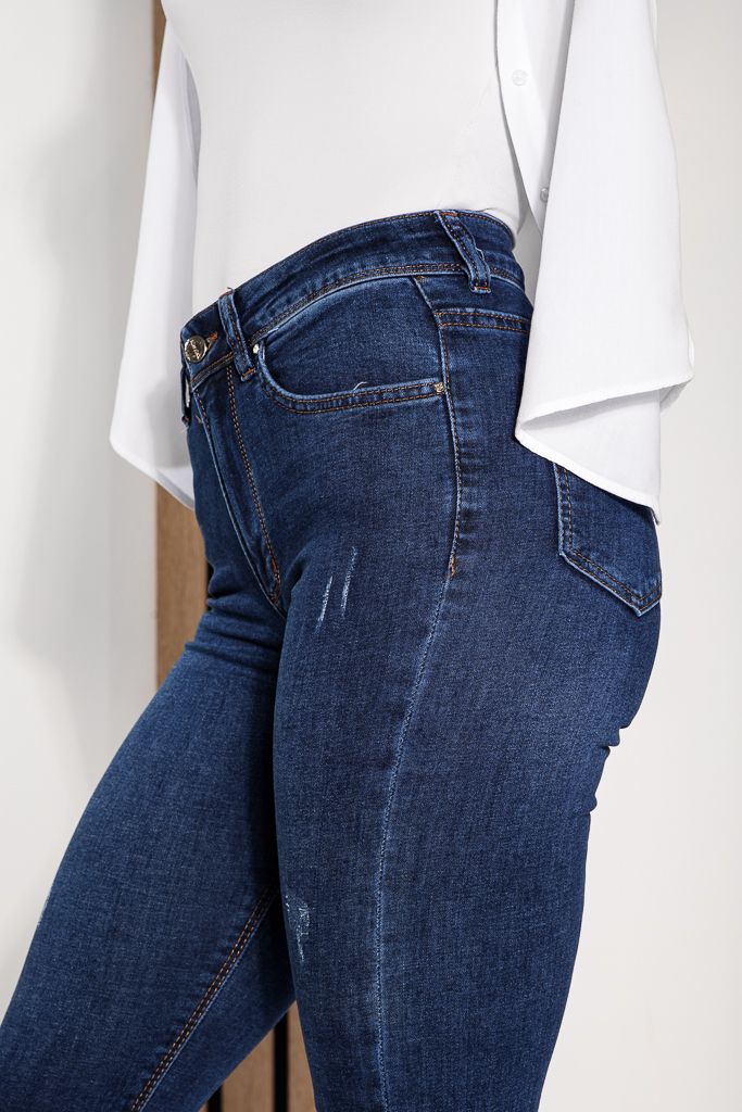 Blugi Skinny Dama Cybele Albastri #A1220