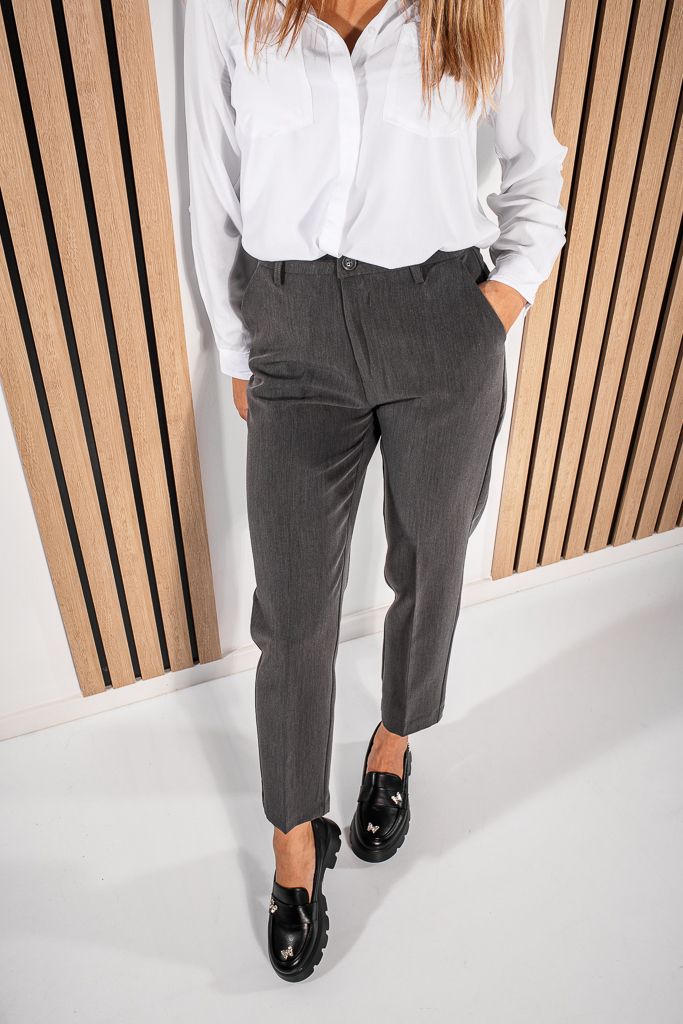 Pantaloni Casual Dama Allegra Gri #A1203