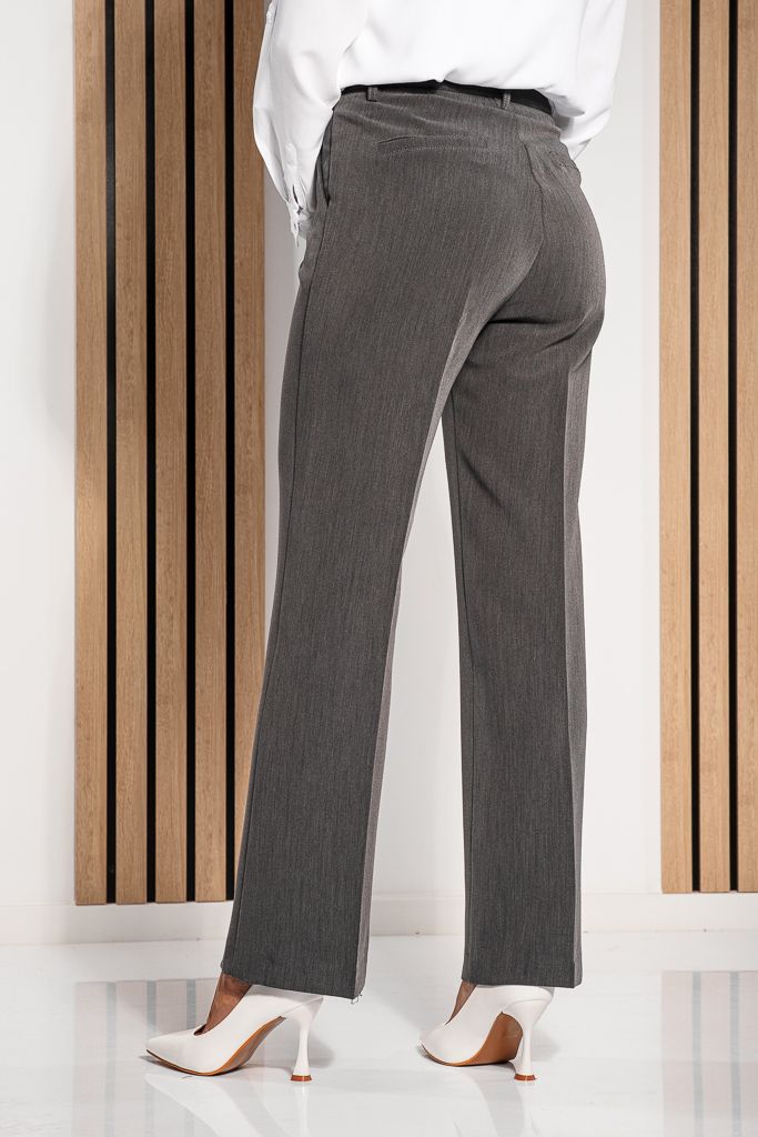 Pantaloni Casual Dama Alda Gri #A1199