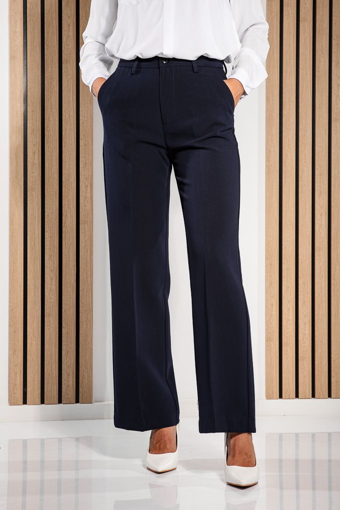 Pantaloni Casual Dama Alda Bleumarin #A1197