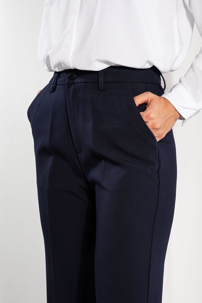 Pantaloni Casual Dama Alda Bleumarin #A1197