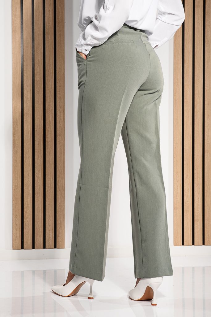 Pantaloni Casual Dama Alda Verzi #A1200