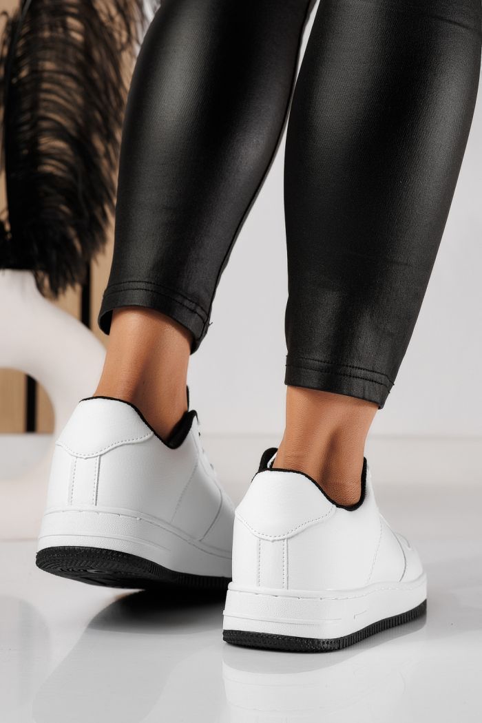 Adidasi dama negri din piele ecologica Carla #22720