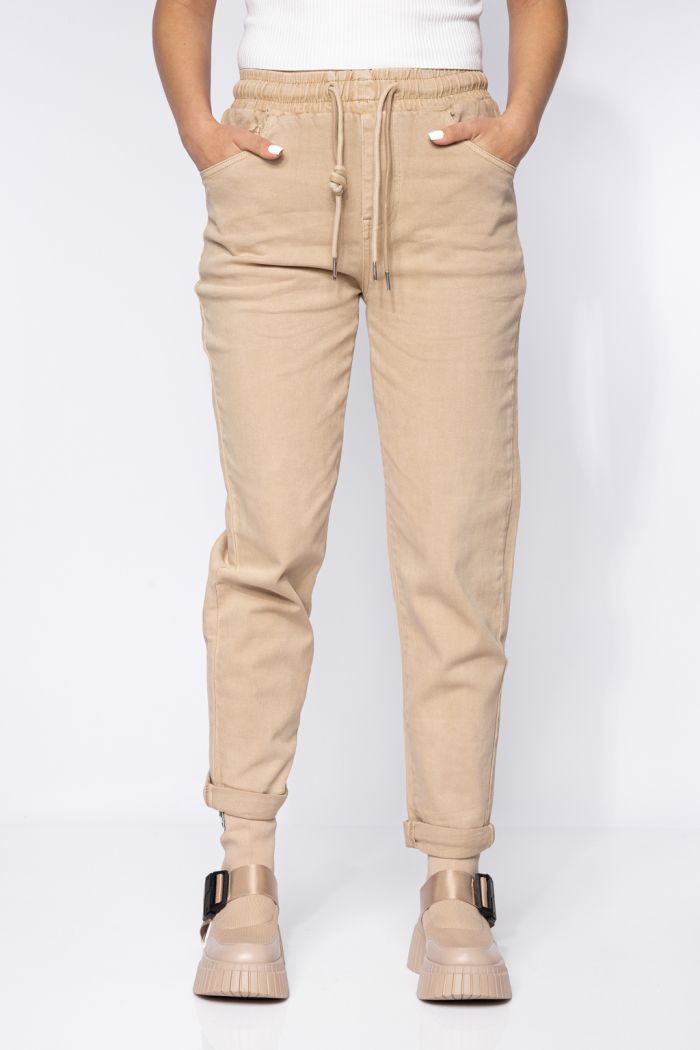 Blugi MomFit Dama Zoe Bej #A611