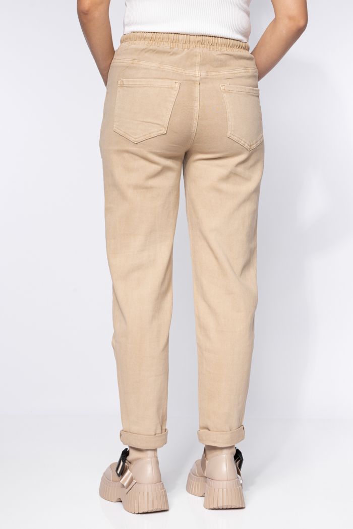 Blugi MomFit Dama Zoe Bej #A611