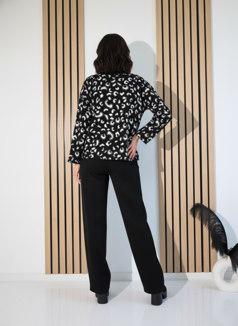 Compleu Dama negru Fergie 2 piese tricot #A1250