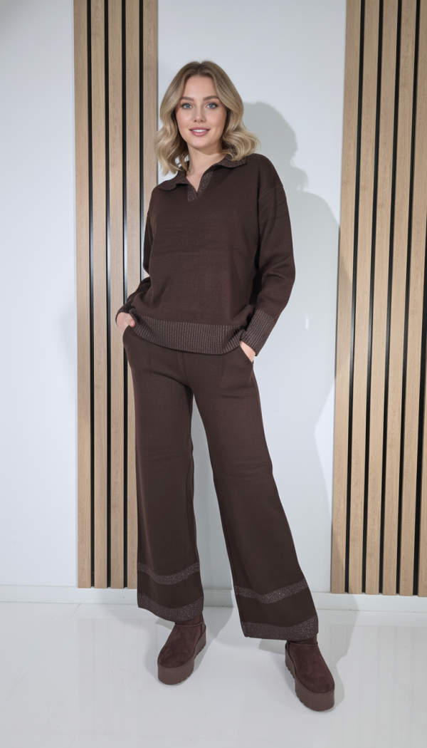  Compleu Dama maro Eliza 2 piese tricot #A1282