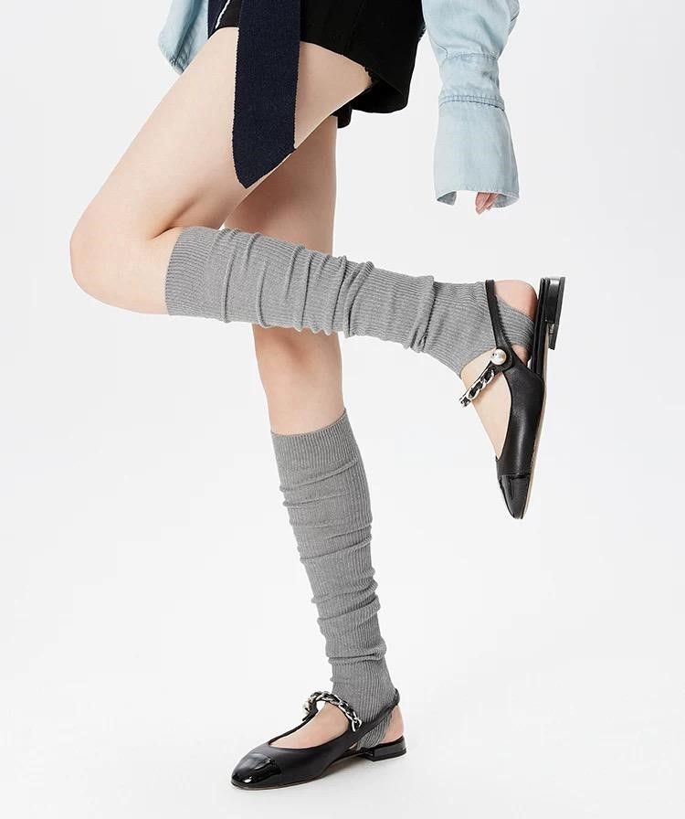 Ciorapi lungi dama gri Maria #A1305