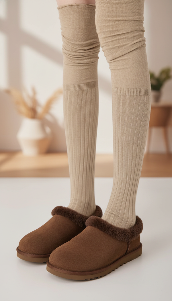 Ciorapi lungi dama bej Alis #A1302