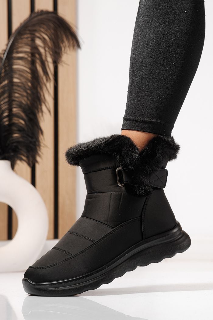 Ghete dama îmblănite negre din Fas Amelia #23065