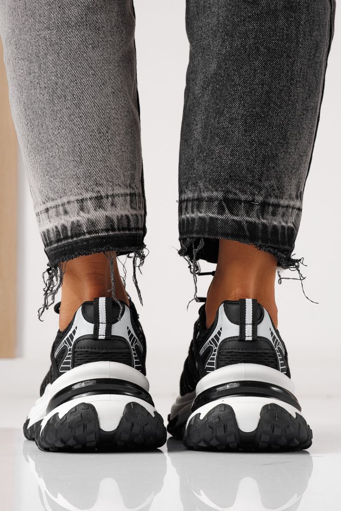 Adidasi dama negri din material textil Jullya #24130