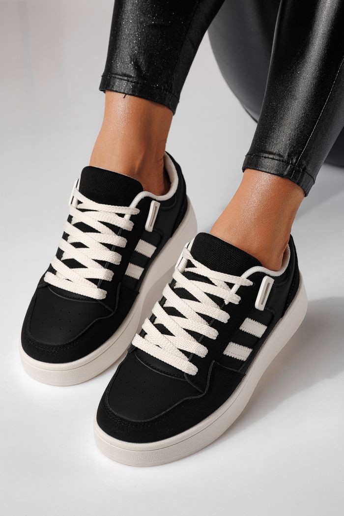 Adidasi dama negri din piele ecologica Iris #24192