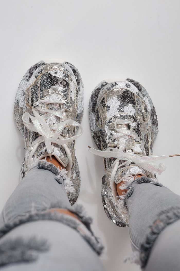 Adidasi dama albi din piele ecologica intoarsa Georgiana #24106