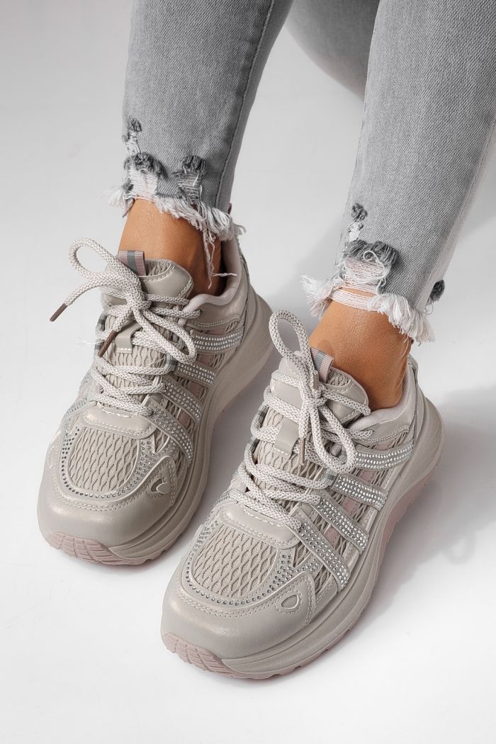 Adidasi dama khaki din piele ecologica Carolina #24058