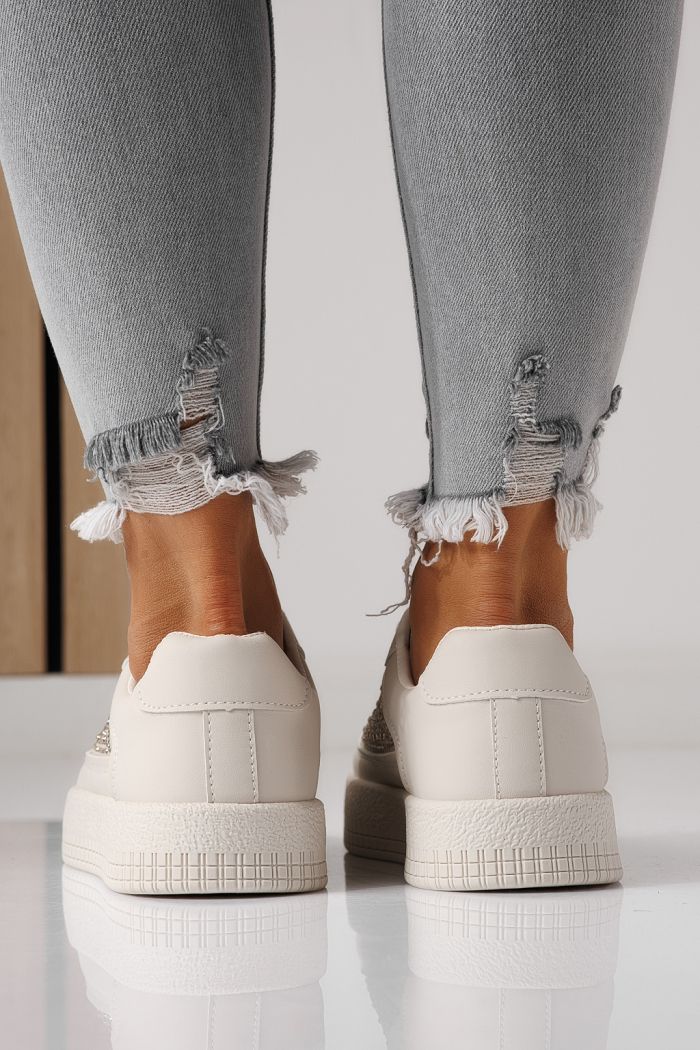 Adidasi dama bej din piele ecologica Rania #24175