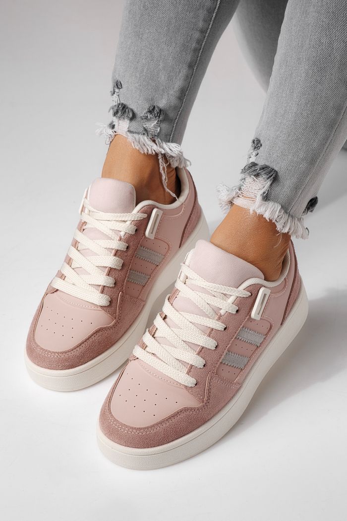 Adidasi dama roz din piele ecologica Iris #24189