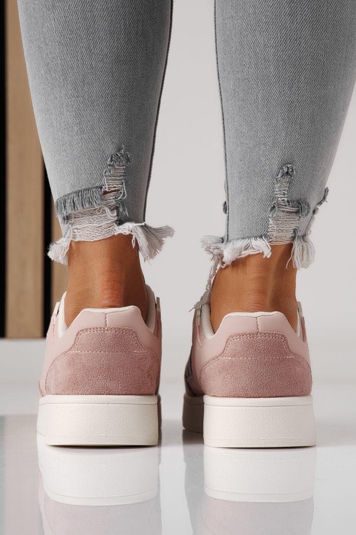 Adidasi dama roz din piele ecologica Iris #24189