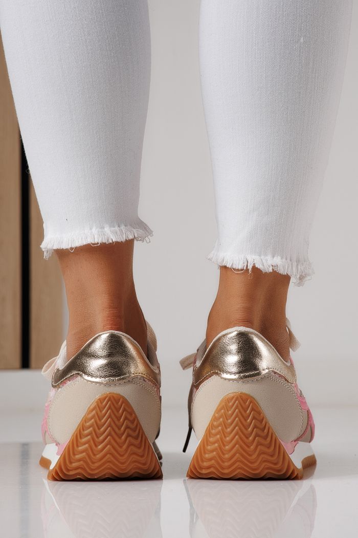 Adidasi dama roz din piele ecologica Jesica #24123