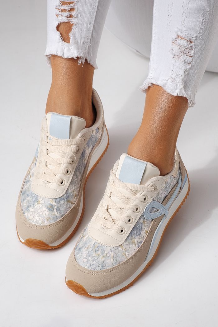 Adidasi dama albastri din piele ecologica Jesica #24124