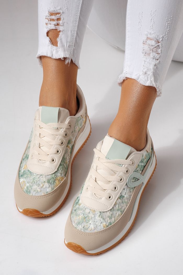 Adidasi dama verzi din piele ecologica Jesica #24126