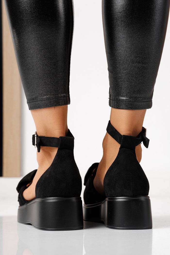 Pantofi casual dama leopard din piele ecologica intoarsa Ella #24094