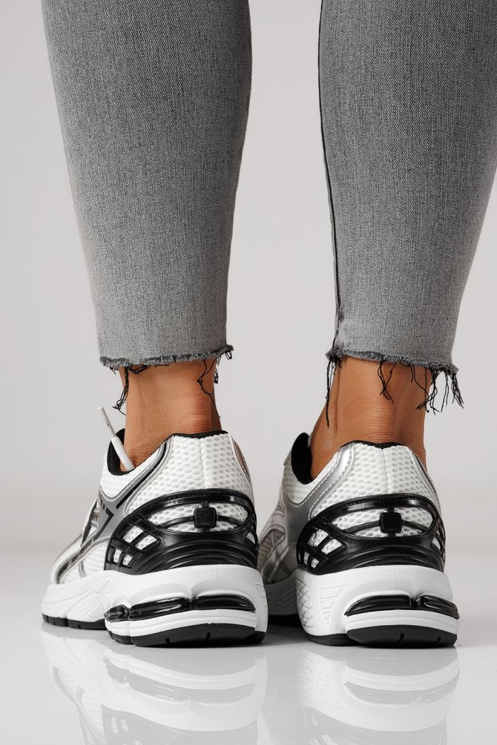 Adidasi dama argintii din material textil Lilien #24146