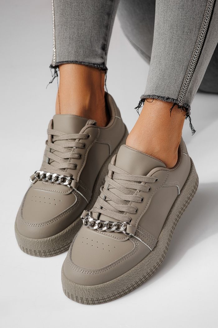 Adidasi dama gri din piele ecologica Olivia #24168