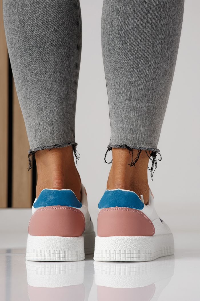 Adidasi dama albi din piele ecologica Nadia #24161