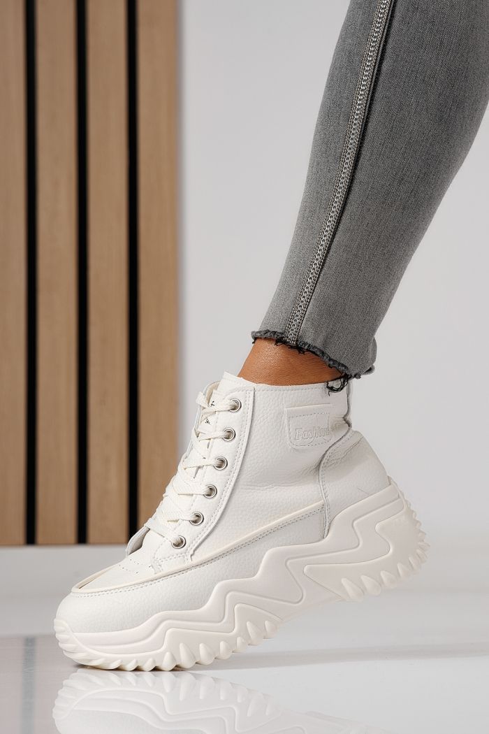 Adidasi dama bej din piele ecologica Lea #24150